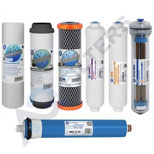 Replacement Filters and Membrane for 7 Stage Reverse Osmosis Aquafilter - Picture 1 of 2