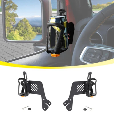 2pcs Set Front Side Door Cup Holder Accessories For Jeep Wrangler JL JT 2018+ - Image 1 of 4