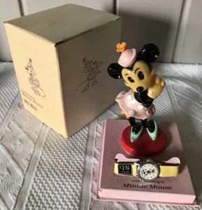 MINNIE MOUSE INGERSOLL UHR Walt Disney FIGUR OVP unbenutzt seltener Artikel - Bild 1 von 9