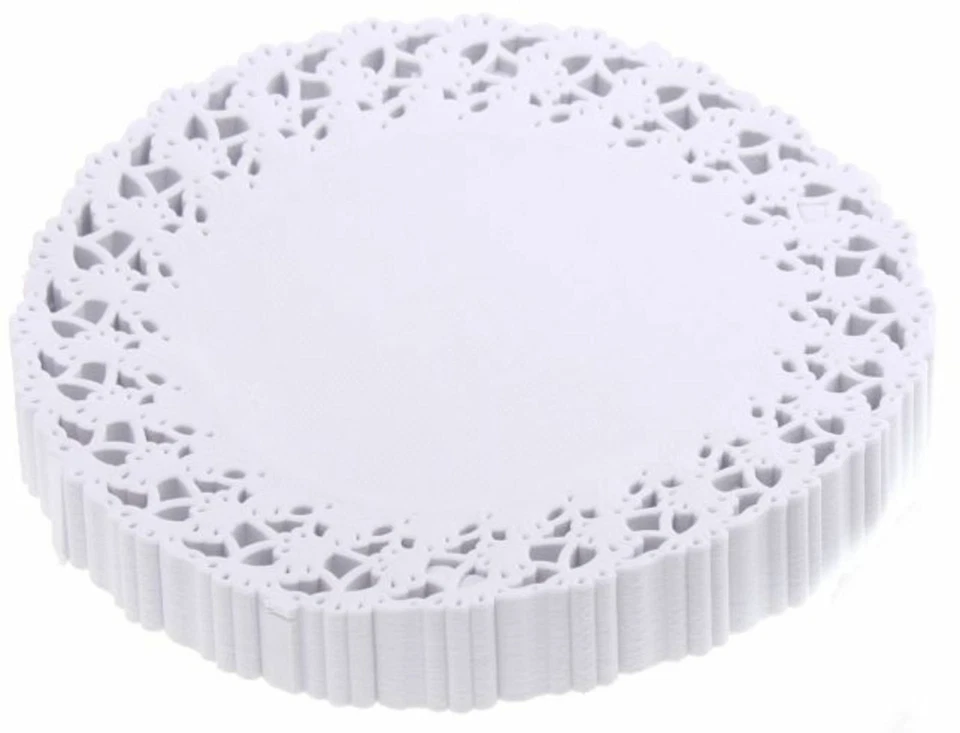 Tortenspitzen rund 31 cm 250 Stück weiss Tortenpapier Tortendeckchen - Bild 1 von 1