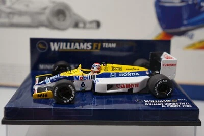 MINICHAMPS /F1 '1986 WILLIAMS HONDA FW11 - NELSON PIQUET - 1/43 SCALE MODEL CAR - Image 1 of 4
