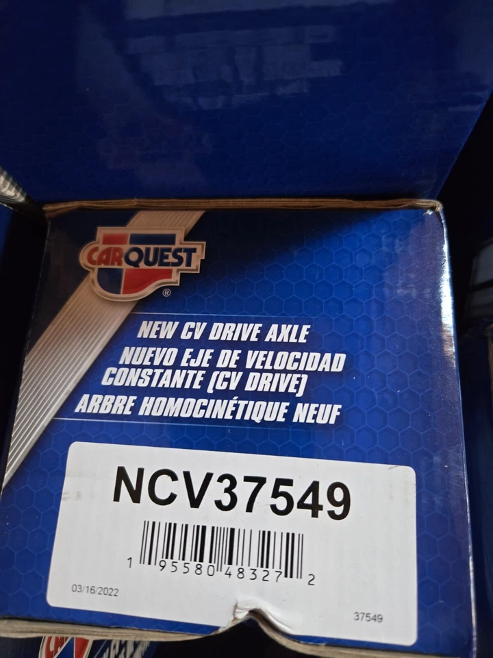 Eje Carquest Front Pass Rt CV SurTrack Hyundai Santa Fe 2,7 L tracción delantera NCV37549 Foto 1 de 1