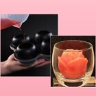3D Rose Ice Cube Mold Silicone Rose Flower Ice Cubes for Whiskey Cocktai