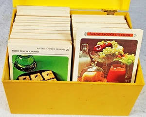 Vintage Betty Crocker Cook Book Recipe Card Kitchen Library Box 1971 USA Index - Bild 1 von 15