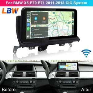 10.25 inch Car Linux Screen Carplay Wifi For BMW X5 E70 E71 2011-2013 CIC System - Picture 1 of 12