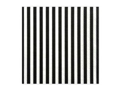 Servilletas de papel a rayas en blanco y negro - servilletas de fiesta pirata - fiesta infantil - paquete de 20 Foto 1 de 4