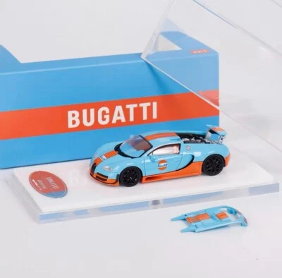 Mortal 1/64 Bugatti Veyron Grand sport Gulf Diecast Car Model Toy Gift - Image 1 of 4