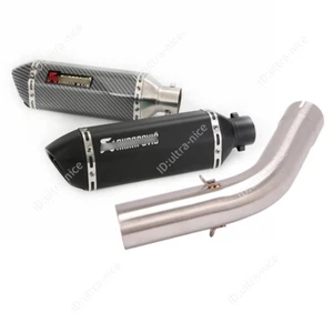 For Kawasaki Versys 1000 2019-2024 Exhaust System Slip On Link Pipe 51mm Muffler - Picture 1 of 12