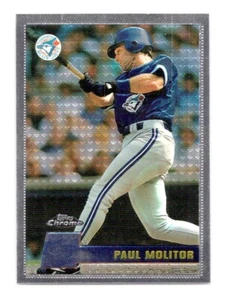 1996 Topps Chrome #14 Paul Molitor Toronto Blue Jays - Picture 1 of 2