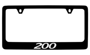 Chrysler 200 Black Coated Brass Metal License Plate Frame Holder - Photo 1/1