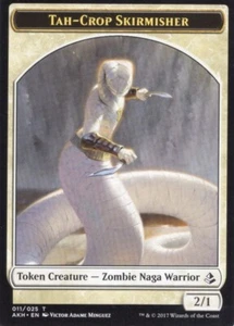 2X TAH-CROP SKIRMISHER TOKEN 011/025 AMONKHET MTG MAGIC LP X2 - Picture 1 of 1