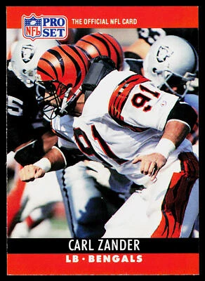 Carl Zander, 1990 Pro Set, #67, Cincinnati Bengals, - Image 1 of 2