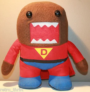 9.5" Super Domo Plush Character Red Suit and Cape - Picture 1 of 9