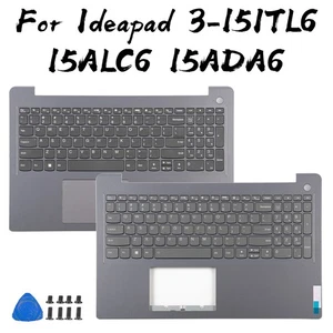 Palm Rest With Keyboard For Lenovo Ideapad 15S 3 15ALC6 15ITL6 15ADA6 2021 Gray - Afbeelding 1 van 9