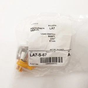 Sprecher + Schuh LA7-S-67 Lastschalterwelle 2,62" / 67mm Bulletin LA7 NEU - Bild 1 von 3