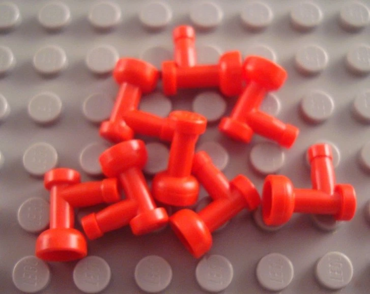 LEGO Lot of 8 Red Minifig Tap Guns - Image 1 of 1