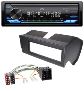 JVC Bluetooth DAB USB MP3 Autoradio für Fiat Panda (bis 2002) - schwarz - Bild 1 von 8