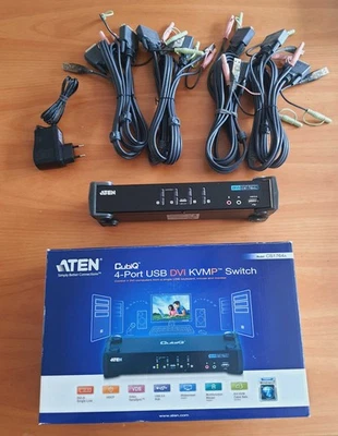 ATEN CS1764A KVM Switch 4-Port USB DVI KVMP Switch - Bild 1 von 3