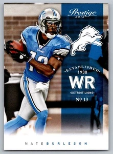2012 Panini Prestige Nate Burleson Detroit Lions #63 - Picture 1 of 2