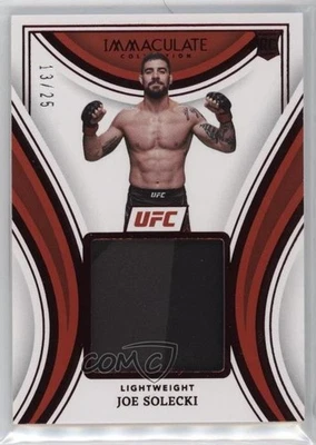 2023 Panini Immaculate UFC Remarkable Memorabilia Red /25 Joe Solecki Rookie RC - Image 1 of 2