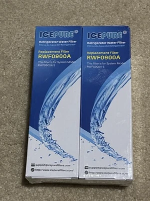 IcePure RWF0900A Refrigerator Water Filter 2 Pack.  Sealed Never Opened. - Image 1 of 4