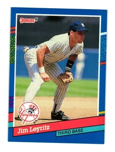 1991 Donruss #219 Jim Leyritz New York Yankees - Picture 1 of 2