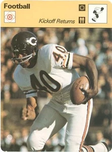 GALE SAYERS 1978 Sportscaster card #46-13 CHICAGO BEARS "Kickoff Returns" - Picture 1 of 2