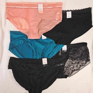 Auden 5pk Assorted Hipster Underwear Womens X-Large Stretch - Picture 1 of 13