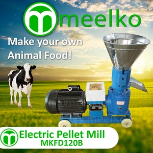 MOLINO DE PELLETS 4HP 3KW ELÉCTRICO en Stock EE. UU. (8mm Vaca) - MKFD120B - Imagen 1 de 7