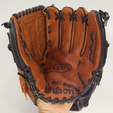 Wilson Baseball Glove A2445 Select 11" Leather Adjustable Strap Soft Lining