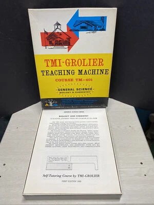 TMI-Grolier Teaching Machine  TM-401 General Science Biology & Chemistry 1962 - Image 1 of 4