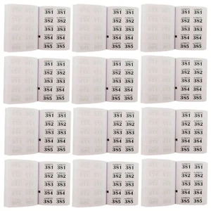 12 x Boletos BLANCOS para rifa de guardarropa 1-1000 numerados codificados sorteo de tómbola benéfica - Imagen 1 de 12