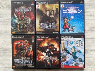 SONY PS2 Maximo & Shin & Neo Contra & Goemon & Robots set from Japan - Image 1 of 4