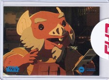 2019 Topps Star Wars Authentics Autographs Series 2 Orka Base Trading Cards Blue