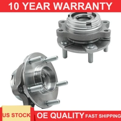 Par de 2 conjuntos de cojinetes de cubo de rueda delantera para Infiniti 2008-2010 M45 EX35 M35 FX35 Foto 1 de 4