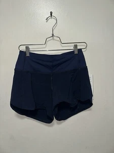Neu mit Etikett lululemon Speed Up HR Shorts 4 Zoll gefüttert True Navy Größe 6 TRNV - Bild 1 von 4
