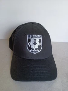 Iron Horse Seating Saloon Baseball Hat Black Adjustable Fit Horse Cap - Picture 1 of 7