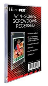 Ultra Pro 1/4" Screw down Recessed Trading Card Holder Protector Brand New - Picture 1 of 1