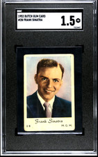 FRANK SINATRA  1952 Dutch Gum Card MGM #2B SGC 1.5  POP 1 Ultra Rare Early Card