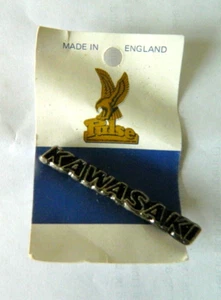 PIN DE METAL KAWASAKI INSIGNIA PULSO HECHO EN INGLANDIA NUEVO - Imagen 1 de 1