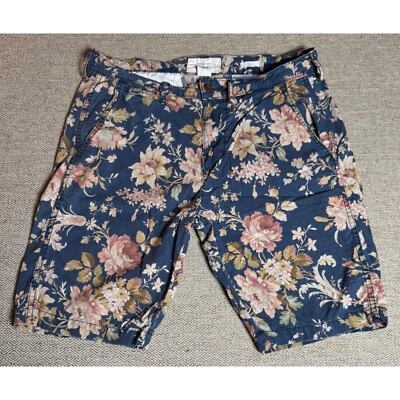 Denim & Supply Ralph Lauren Floral Shorts Casual Blue Size 30 - Image 1 of 4