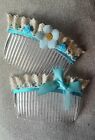 Hand Made Ribbon Lace Hair Combs Girls Ladies Flamenco Wedding Special Occasion 