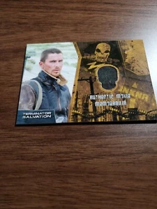 TERMINATOR ERLÖSUNG KOSTÜM ERINNERUNGSSTÜCK KARTE JOHN CONNOR JACKE CHRISTIAN BALE - Bild 1 von 2