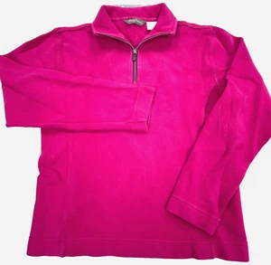 Tommy Bahama Sweater Women XS Pink Knit Sweatshirt Quarter Zip Pull Over Ladies* - Picture 1 of 10