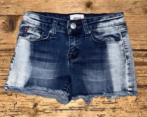 Hudson Girls Size L Shorts Two Tone Distressed Cut Offs - Picture 1 of 6