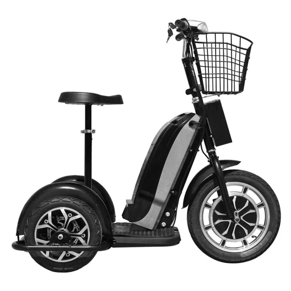MotoTec MT-TRK-800 48V 800W Electric Scooter- Black