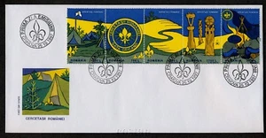 1997 Boy Scouts,Wooden Totem,Pfadfinder,Scoutisme,Scauta,Romania,Mi.5281, FDC - Picture 1 of 1