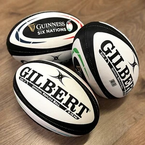 Gilbert Rugby Ball - Guinness Six Nations Replica Training Ball Sz 5 - Free p&p - Picture 1 of 3