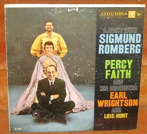 PERCY FAITH ORCHESTRA - A NIGHT WITH SIGMUND ROMBERG - 1959 - POP LP RECORD - Bild 1 von 7