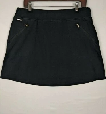 Pantalones cortos falda corta Lauren Ralph Lauren para mujer talla L ~ negro mezcla de algodón activo Foto 1 de 4